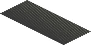 ~Sticker  0.8 x  1.9 with Black and Dark Grey Face - Fifth Face