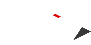 ~Sticker  0.8 x  1.9 with Red Arrow and Black Triangle on White Background Left - Fifth Face