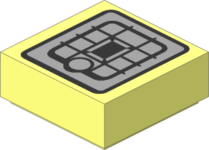 Tile  1 x  1 with Star Wars Rebel Alliance Jetpack Pattern