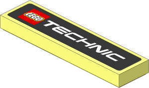 Tile  1 x  4 with LEGO Logo and "TECHNIC" Sticker