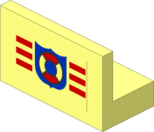 Panel  1 x  2 x  1 with Coastguard Logo Sticker