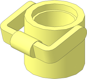 Bucket  1 x  1 x  1 Cylindrical with Hanging Handle
