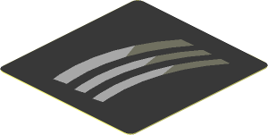 Sticker  1.9 x  1.8 with Silver Air Vents on Black Background Left (Needs work)