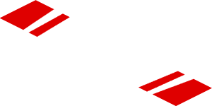 ~Sticker  1.9 x  1.8 with Ferrari Square Badge and Red Stripes on White Background - Second Face