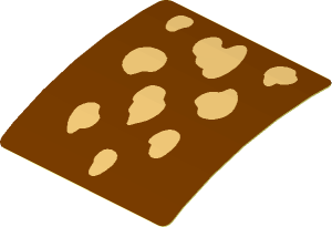Sticker  1.8 x  1.9 with Tan Spots (Formed)