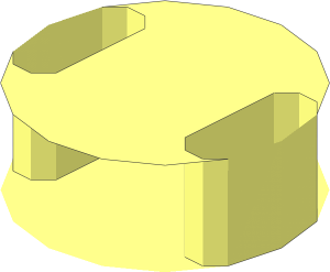 Stud Filler with 2 Holes on Sides