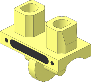 Minifig Hips with Female Clockwork Robot Pattern