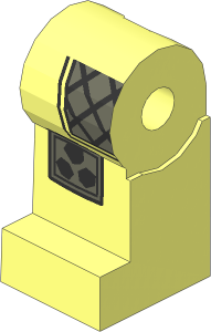 Minifig Leg Right with Armour and Spiked Kneepads Pattern
