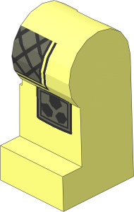 Minifig Leg Left with Armour and Spiked Kneepads Pattern