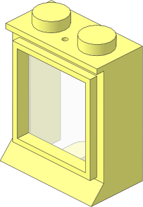 Window  1 x  2 x  2 Classic with Solid Studs (Complete)