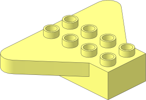 Duplo Brick  2 x  4 with Wings