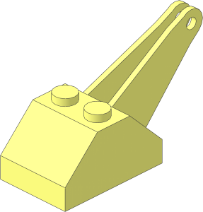 Slope Brick 45  2 x  3 x  1.333 Double with Crane Arm