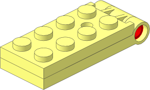 Hinge Plate  2 x  5 with Large Hole (Complete)