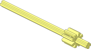 Duplo Axle  8 with Gear  8 Tooth