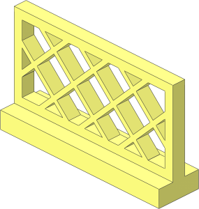 Fence Lattice  1 x  4 x  2