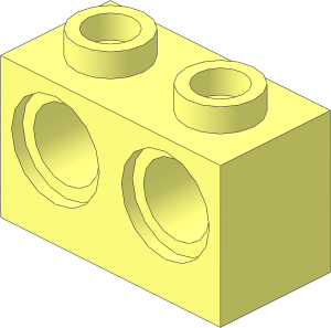 Technic Brick  1 x  2 with Holes