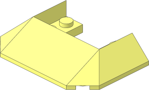 Slope Brick 33/45  6 x  4 with  2 x  2 Cutout