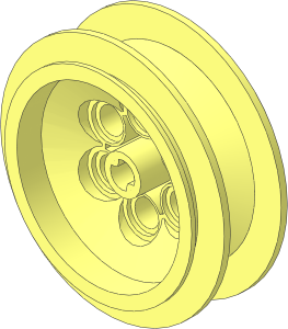 Wheel Rim 18 x 37 with 6 Pegholes and Long Axle Bush