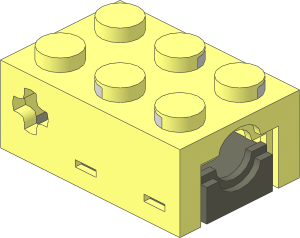 Electric Brick  2 x  3 Sensor Touch - Body Assembly