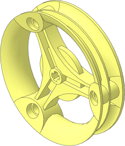 Wheel Rim 14 x 60 with 3 Spokes and 3 Pegholes