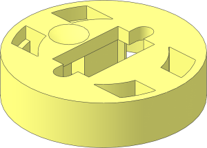 ~Technic Competition Cannon with Round Bottom Front Lid