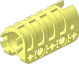 ~Technic Competition Cannon with Round Bottom Body