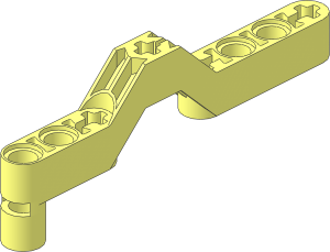 Technic Beam  9 Liftarm Offset with Boss