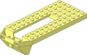 Train Base  6 x 14 with Inverted Sloped Front