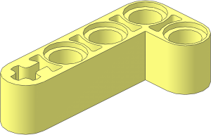 Technic Beam  2 x  4 Liftarm Bent 90