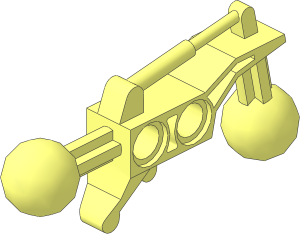 Technic Bionicle Leg  2 x  6 with  2 Ball Joints