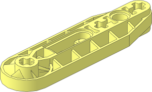 Technic Beam  7 x  1 Liftarm with Ribs and Fan