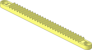 Technic Gear Rack  1 x 14 with Holes