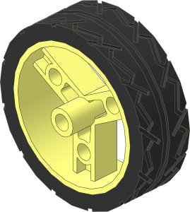 Wheel 41mm Znap with Black Tyre