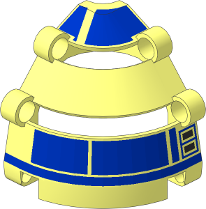 Technic Dome  6 x  6 x  7 with SW Droid Head Quarter with Displays Pattern