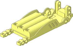 Electric Technic Motor 4.5V  6 x 17 x  5 Base Type 1