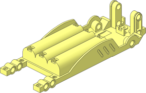 Electric Technic Motor 4.5V  6 x 17 x  5 Base Type 2
