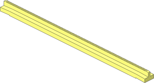 Train Track Rail Straight Tapered