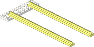 Train Track  4.5V Tapered Straight (Complete)