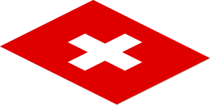 Sticker  2.4 x  3 with Switzerland Flag