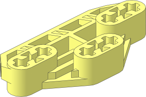 Technic Connector Block  3 x  6 with 6 Axleholes and Groove