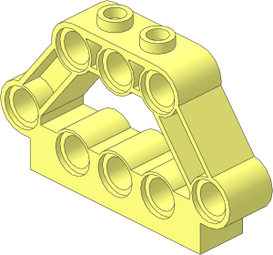 Technic Brick  5 x  3 x  1 with  8 Pegholes and  2 Studs