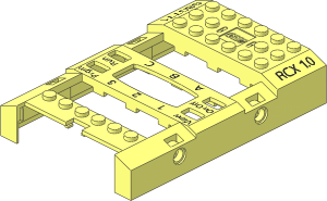 ~Electric Mindstorms RCX Module without AC Socket - Top Housing with "RCX 1.0" Pattern