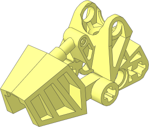 Constraction Foot  3 x  6 x  2.333 with Rounded Ball Socket