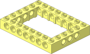 Technic Brick  6 x  8 with Open Centre  4 x  6 with Round Underside Studs