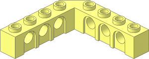 Technic Brick  5 x  5 Corner with Holes