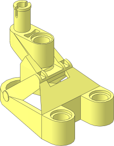 Technic Connector  3 x  4.5 x  2.333 with Pin (Needs Work)