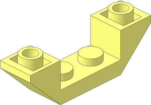 Slope Brick 45  4 x  1 Double Inverted with Open Centre