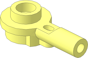 Plate  1 x  1 Round with Bar