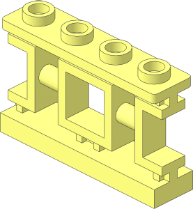 Fence Ornamented  1 x  4 x  2 with Square Lattice