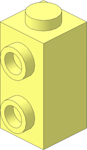 Brick  1 x  1 x  1.667 with Studs on 1 Side